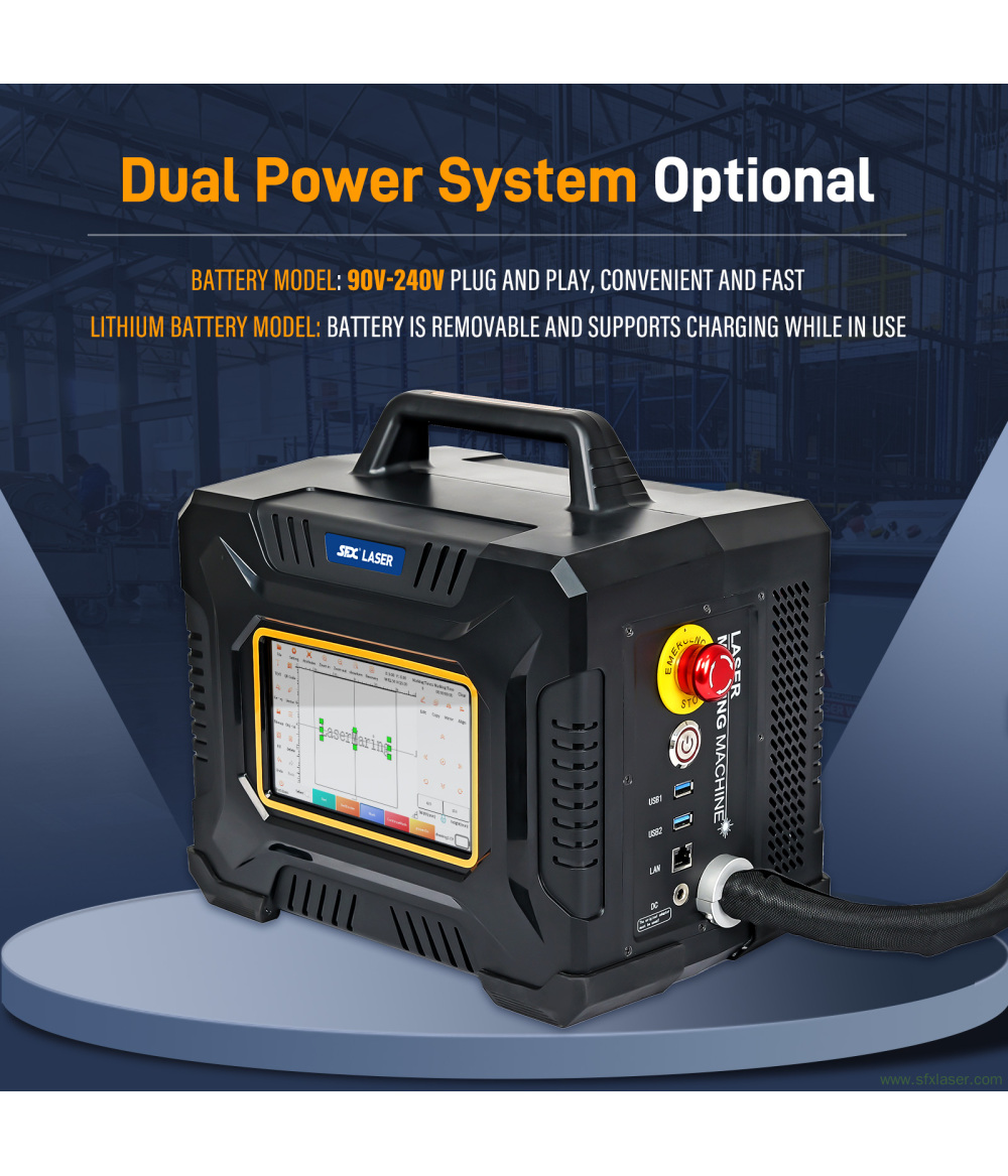 SFX 60W Portable Laser Marking Machine Handheld Fiber Laser Engraver Metal and Non-metal Marking SFX 60W Portable Laser Marking Machine Handheld Fiber Laser Engraver Metal and Non-metal Marking